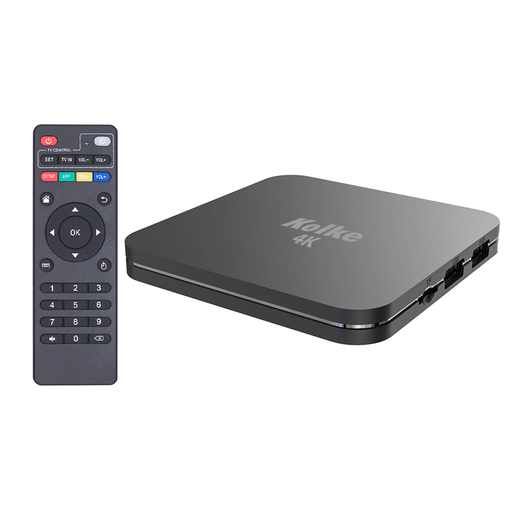 Convertí tu TV en un Smart TV con este smart TV Box Kolke KVV-359. Cuenta con Android 9, un poderoso procesador Quad Core, 2GB de memoria RAM y 16GB de memoria ROM, soporta resoluciones Ultra HD 4k. Incluye aplicaciones preinstaladas!