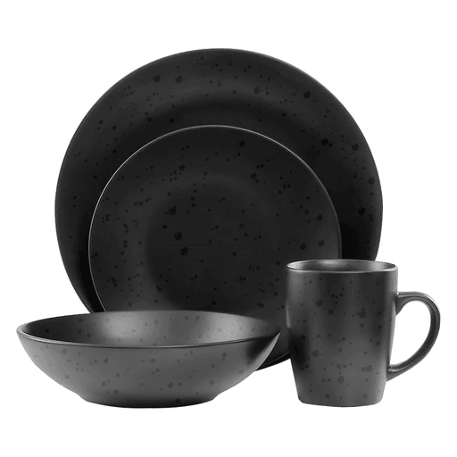 Este Juego de Vajilla de 16 piezas es la elección perfecta para aquellos que buscan un estilo elegante y moderno en su mesa. El material de cerámica negra con manchas le da un toque único y sofisticado a cualquier mesa, convirtiéndolo en el centro de atención en cualquier ocasión. Con capacidad para 4 comensales, este set de vajilla es duradero y resistente, lo que garantiza su larga vida útil. Además, estas piezas son aptas para microondas y lavavajillas, lo que facilita su limpieza y mantenimiento.
