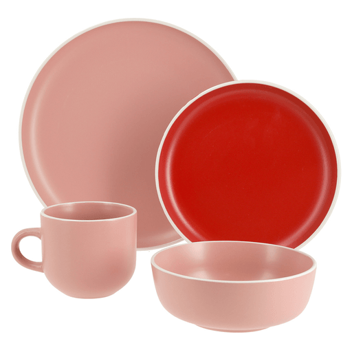 Este juego de vajilla de 16 piezas en cerámica es ideal para quienes buscan combinar estilo y practicidad en la mesa. Diseñado para 4 comensales, cada pieza presenta un estilo moderno que aporta un toque elegante y armonioso a cualquier comida, ya sea en el día a día o en ocasiones especiales. Fabricado en cerámica de alta calidad, este set ofrece resistencia y durabilidad para el uso cotidiano. Además, sus piezas apilables facilitan el guardado y ayudan a optimizar el espacio en tus armarios. Práctico y funcional, es apto para lavavajillas y microondas, lo que lo convierte en una opción cómoda y versátil para tu hogar.
