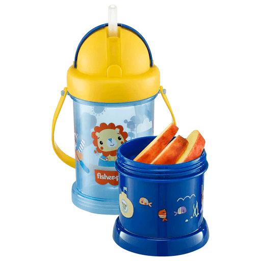 El Vaso Fisher Price Playful de 300ml es un artículo desarrollado para aportar practicidad y diversión al día a día de los niños y sus padres. Su diseño funcional y moderno, es ideal para acompañar a los más pequeños en los paseos, en el colegio o en cualquier otro lugar. Cuenta, además, con un compartimento para la merienda acoplable y un asa extraíble para llevar el vaso, lo que facilita el caminar, ya que además de reducir la cantidad de cosas a llevar, puede ser transportado por el propio niño.