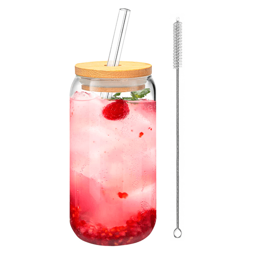 Este Vaso de Vidrio con tapa de bambú y sorbito reutilizable es la combinación perfecta de elegancia y funcionalidad. Con una capacidad de 500ml, está fabricado con vidrio de alta calidad, libre de plomo y BPA, lo que lo convierte en una opción segura para el uso diario. Resistente a temperaturas extremas, es ideal para disfrutar de bebidas calientes o frías, y su diseño apto para lavavajillas facilita la limpieza. Incluye un sorbito reutilizable y un cepillo para mantenerlo impecable, ofreciendo una alternativa sostenible y práctica para cualquier tipo de bebida.