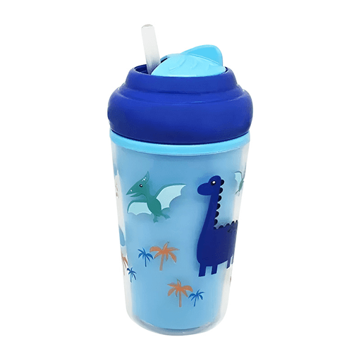 Este vaso térmico para niños es el complemento perfecto para la vida cotidiana de los más pequeños, ya que les permite mantener sus bebidas frías o calientes por más tiempo y de forma segura. Fabricado en polipropileno y silicona, cuenta con un práctico sorbito de silicona suave y cierre giratorio que asegura un transporte seguro, sin pérdidas. Además, sus colores llamativos y diseños atractivos son ideales para llamar la atención de los niños.