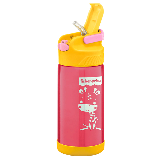 El Vaso Térmico Fisher Price Hot & Cold es ideal para mantener y transportar la bebida de tu hijo. Seguro y funcional, gracias a su estructura de acero inoxidable y PP, libre de BPA, tiene una boquilla de silicona suave, una capacidad de 400ml y su doble pared ayuda a mantener la temperatura hasta 7hs.