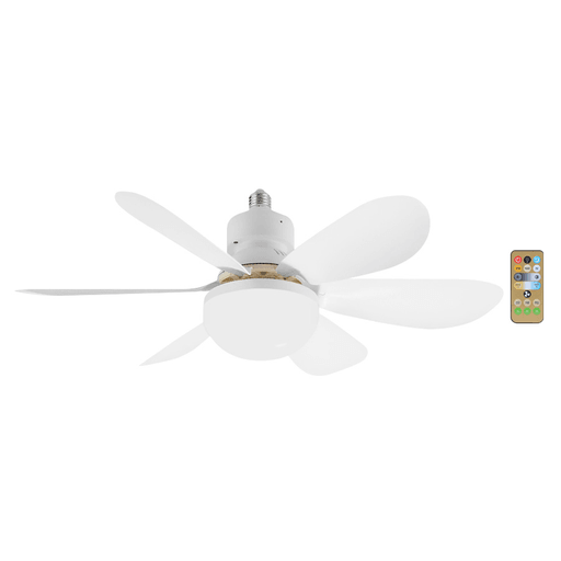 Este ventilador de techo con un diámetro de tan solo 42cm es ideal para cualquier parte de tu hogar. Sus 6 aspas de ABS y motor de cobre garantizan una potente corriente de aire para mantenerte fresco en todo momento. Su luz LED de 30W te permite ajustar la temperatura de color entre 3000K y 6500K, brindando una iluminación perfecta para cada momento. Además, cuenta con ajustes de velocidad, temporizador, función de memoria, apagado automático y control remoto para que puedas manejar todos los ajustes cómodamente.