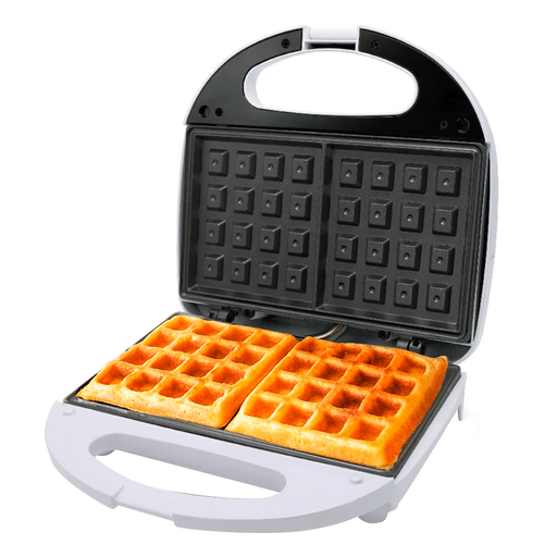 La wafflera doble NAPPO de 750W es ideal para hacer desayunos y meriendas de forma fácil y rápida. Su diseño simple, moderno y elegante con superficie antiadherente te permite preparar dos waffles a la vez. Además viene equipada con un sistema de bisagra flotante y sistema de bloqueo, lo que facilita la apertura y cierre. Su control automático de temperatura y luces indicadoras aseguran que tus waffles estén en su punto justo de cocción. Además, cuenta con pies antideslizantes, mango Cool-Touch y se puede almacenar verticalmente para ahorrar espacio.