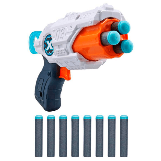 ¡El X-Shot MK 3 te permite lanzar 3 dardos en rápida sucesión gracias a su cañón giratorio!. Golpeá objetivos con hasta 24 metros de distancia con total precisión.