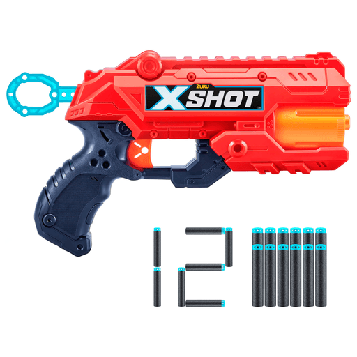 Explorá la acción con este Lanzador de dardos X-Shot Excel Reflex 6 diseñado para la máxima diversión. Recomendado para niños mayores de 8 años, este lanzador cuenta con un barril giratorio que permite recargar y disparar sin interrupciones, manteniendo la emoción de cada partida. Con una impresionante distancia de lanzamiento máxima de hasta 27 metros, ofrece alcance y precisión en cada tiro. Además, incluye 12 dardos para que puedas empezar a jugar de inmediato. Perfecto para aventuras al aire libre y competencias entre amigos, este lanzador combina entretenimiento y acción en un solo producto. ¡Despertá tu espíritu competitivo y preparate para horas de diversión!