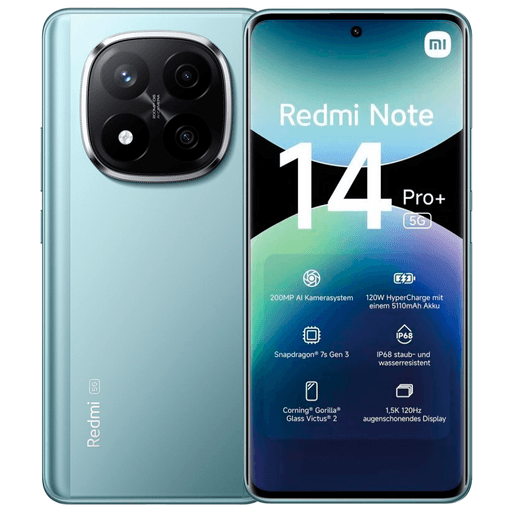 El Xiaomi Redmi Note 14 Pro+ 5G es un smartphone avanzado que combina potencia y diseño elegante. Cuenta con una pantalla AMOLED de alta resolución con tasa de refresco de 120Hz, ofreciendo colores vibrantes y fluidez en la navegación. En su interior, integra un potente procesador Snapdragon 7s Gen 3, acompañado de una batería de gran capacidad con carga rápida. Su sistema de cámaras destaca con un sensor principal de 200MP con estabilización óptica (OIS), ideal para capturar imágenes detalladas y videos nítidos. Además, es compatible con conectividad 5G, asegurando velocidades de red rápidas y eficientes para una experiencia premium.
