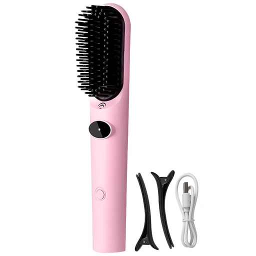 Hair Straightening Brush Cepillo Alisador Para El Pelo Goet