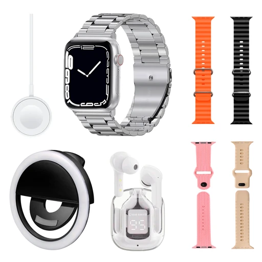 Set 7 en 1 D97 PLUS Smartwatch + Auriculares Inalámbricos TWS + Aro de ...