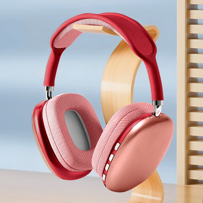 Auriculares P9 Plus Max Inalámbricos Bluetooth 5.0 Cancelación de Ruido,  Micrófono Integrado, Ranura para microSD, Batería Recargable y Vincha  Acolchonada - Rojo, oferta LOi.