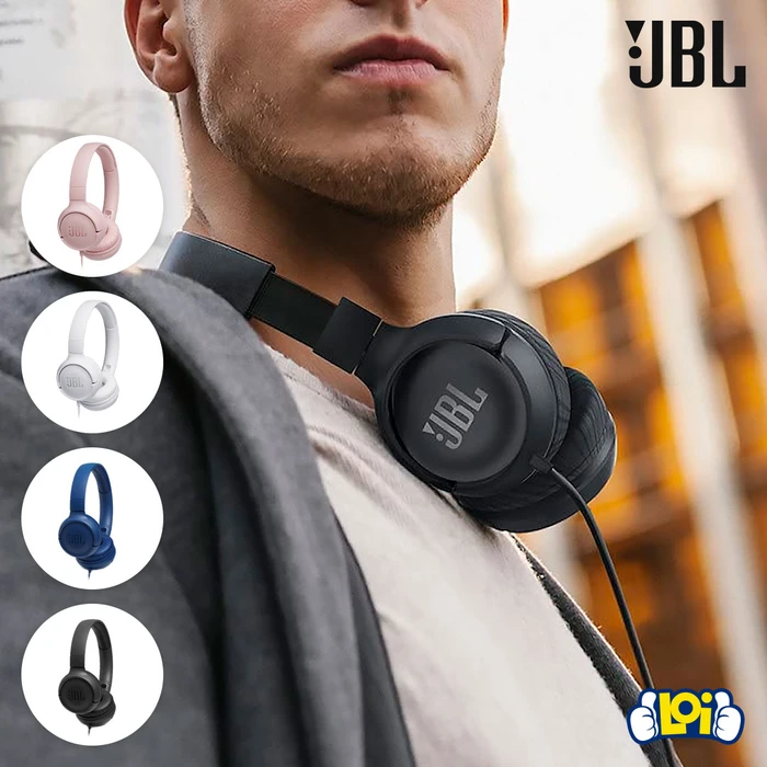 Auriculares JBL Tune 500 con Cable Plano Antinudos y Sonido JBL