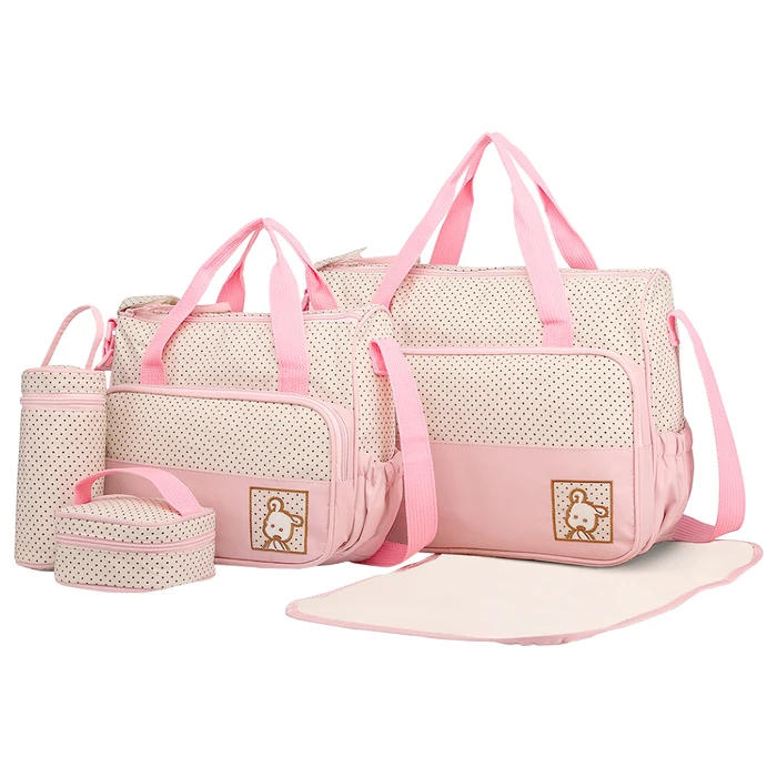 Set de Bolsos Maternales Piezas con Cambiador Rosa, oferta