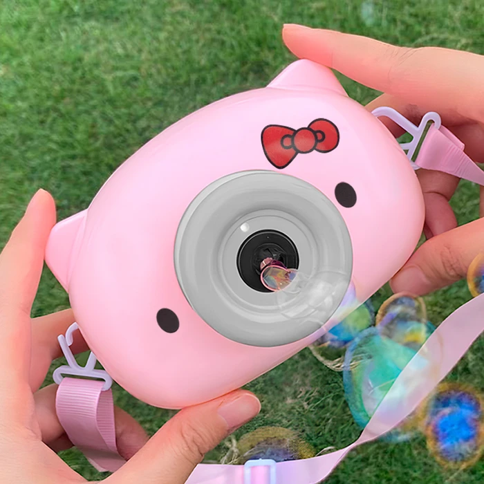 Burbujero Automático con Música y Luces Diseño Cámara de Fotos