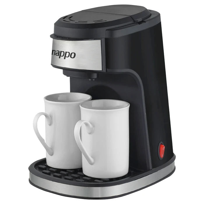 Cafetera NAPPO 450W Filtro Permanente Extraíble + 2 Tazas de Cerámica ...