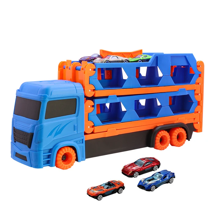 Camión Grande de Pisos con Pista, Autos y Lanzador, oferta