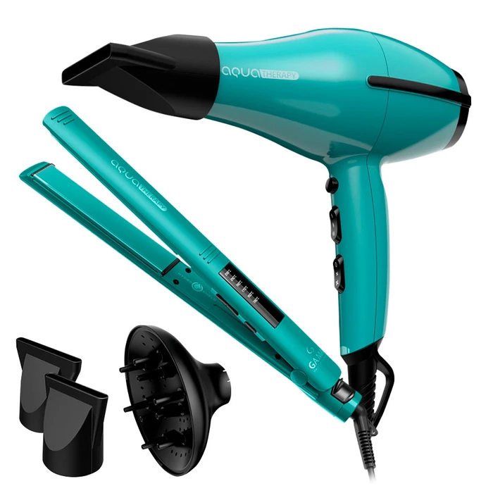 Combo GAMA Aqua Therapy con Tecnología Hydro Shield, Plancha de