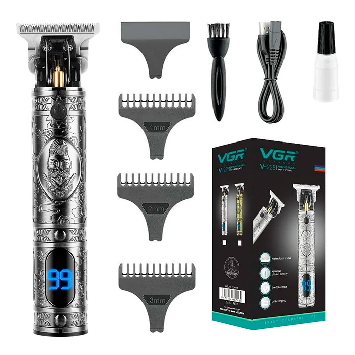 Corta Pelo Profesional VGR V228 Lavable Inalámbrica Batería