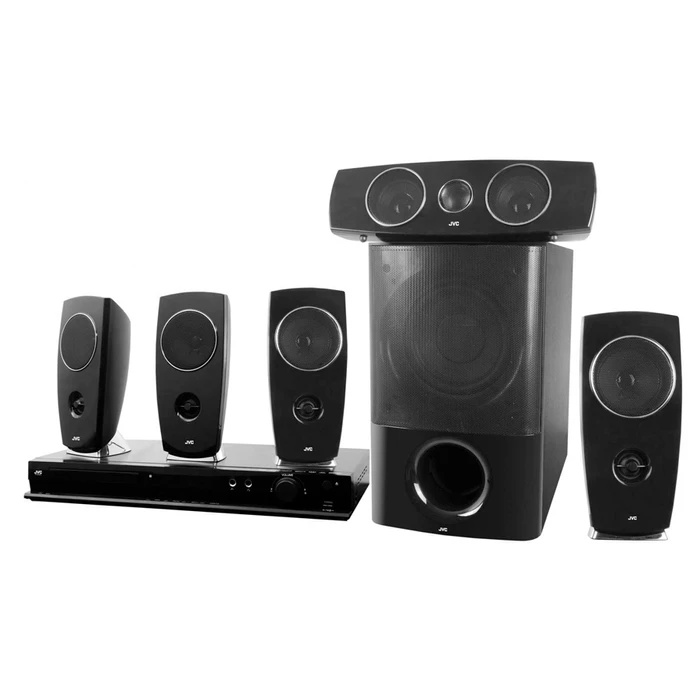 Home Theater 5.1 JVC Bluetooth 40W RMS con DVD y Control, oferta LOi.