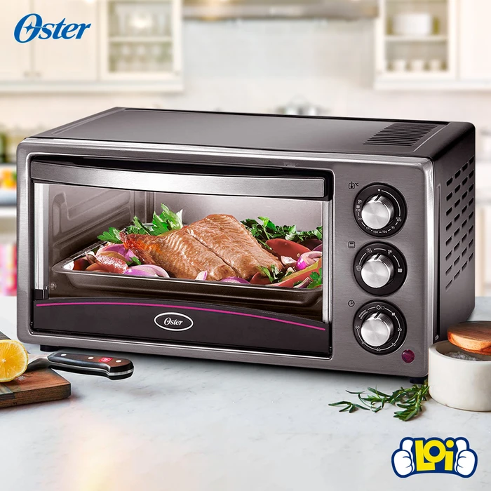 Horno Eléctrico OSTER Inox 15L 1300W Sistema Smart Heat Incluye