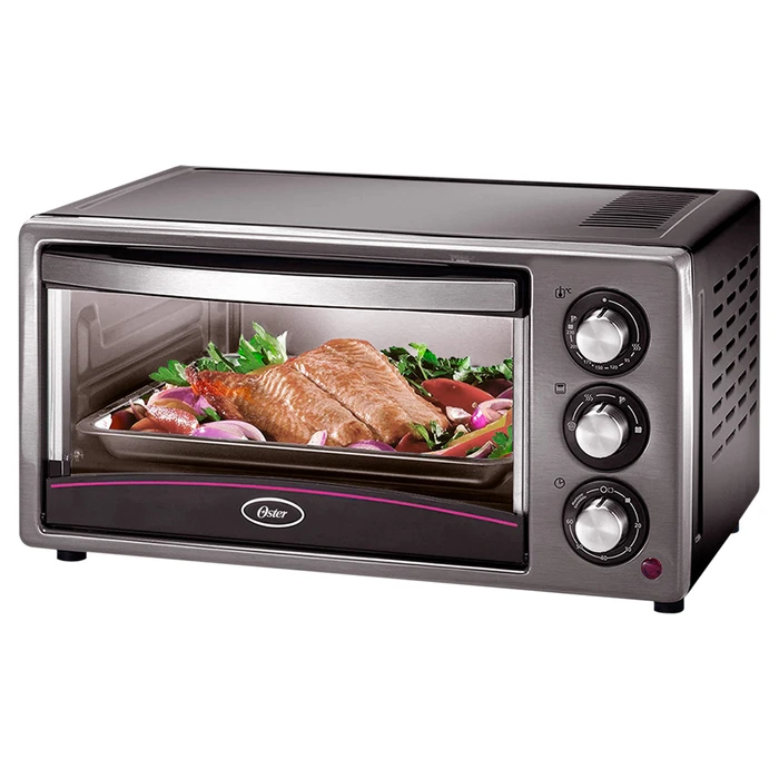Horno Eléctrico OSTER Inox 15L 1300W Sistema Smart Heat Incluye