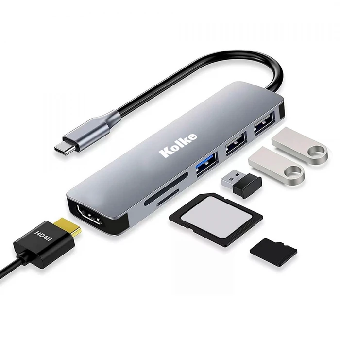 C Hub Tablets Con Puerto Usb Y Hdmi HUB USB C KOLKE En Con Puertos