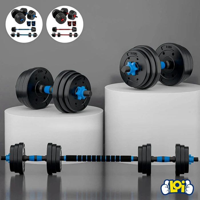 Barra De Mancuernas De Walmart Barra Kit Mancuernas 20 Kg