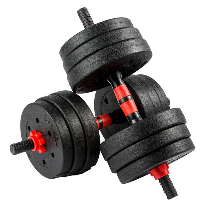 Kit de Mancuernas de 20Kg con 12 Unidades + Varilla Conectora al mejor precio solo en loi