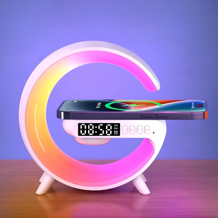 Parlante G Lámpara Veladora con Luz LED RGB Configurable, Batería - Main Image