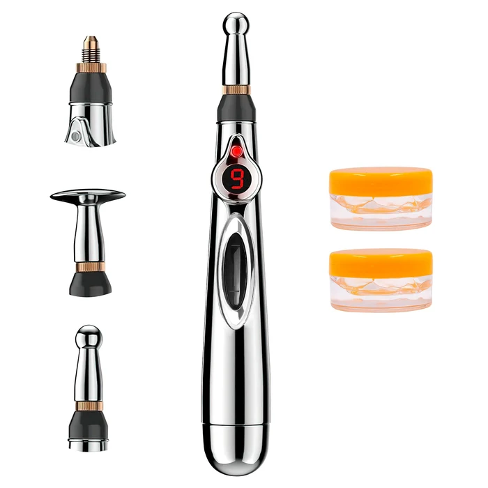 Lápiz de Acupuntura Electroestimulador Láser con 3 Cabezales, oferta LOi.