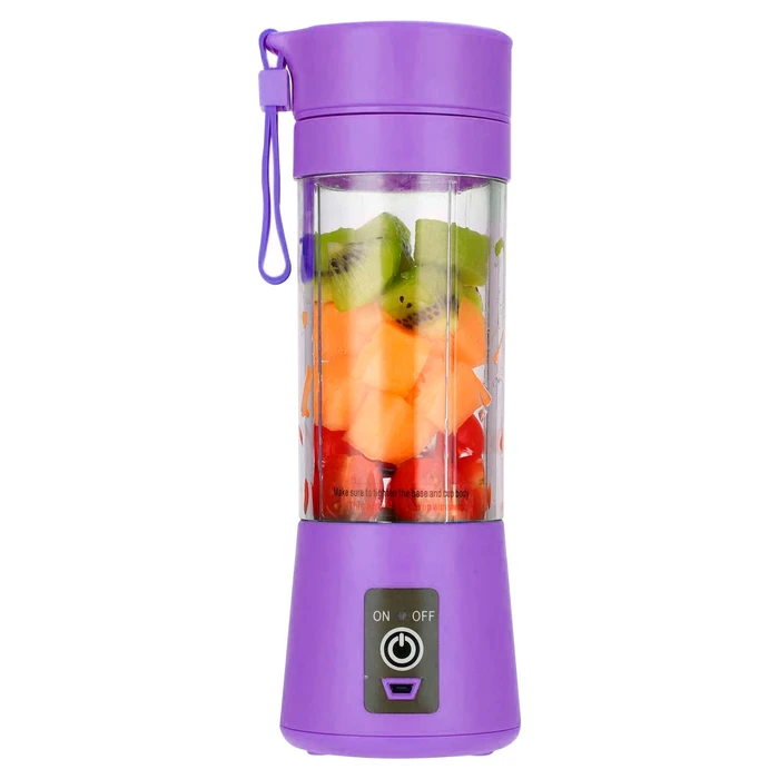 Mini Licuadora Portátil Recargable con Vaso Desmontable Violeta