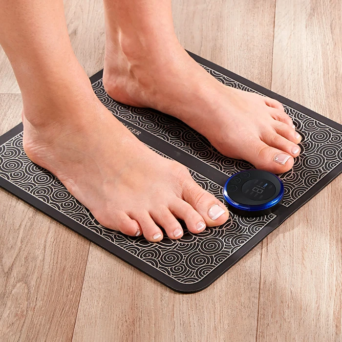 Masajeador Portátil EMS para Pies con 19 Niveles de Intensidad. 8 Modos y  Batería Recargable, oferta LOi.