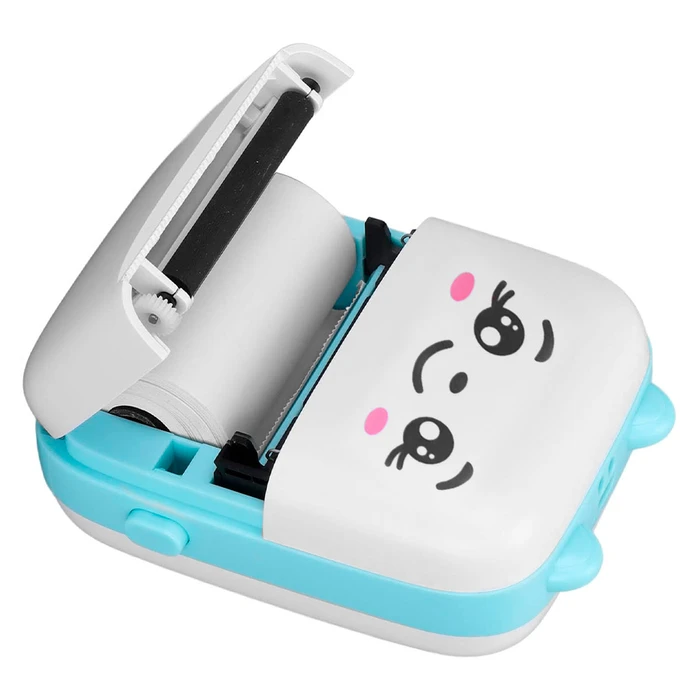 Mini Impresora Térmica con batería recargable y conexión Bluetooth - Celeste, al mejor precio, solo en LOi