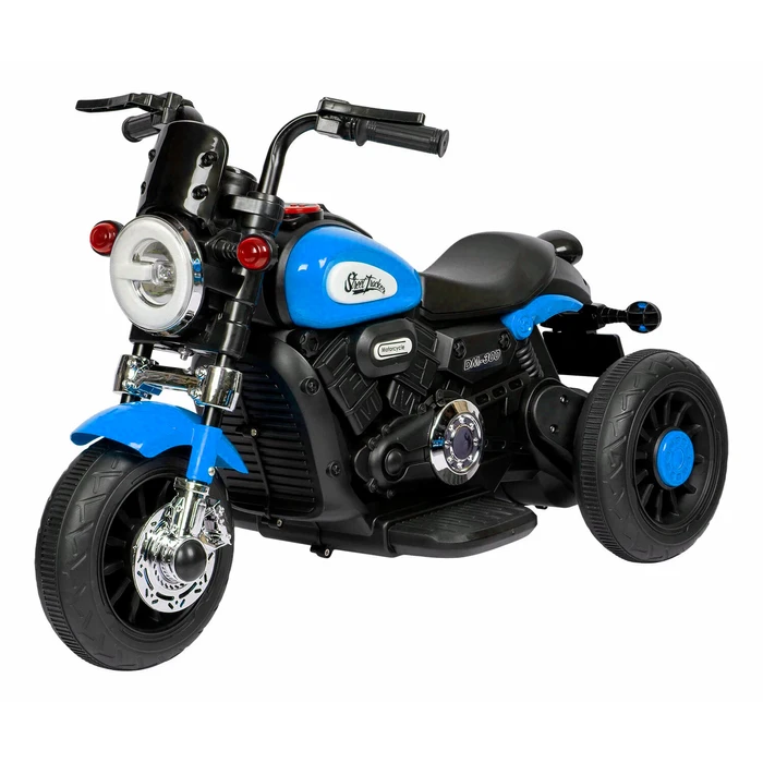 Moto Triciclo a Batería para Niños, con Luces y Sonidos Azul
