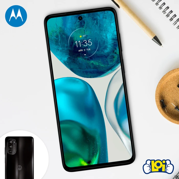 Motorola MOTO G52 6.6” POLED 128GB 6GB RAM Cámara Triple 50Mpx