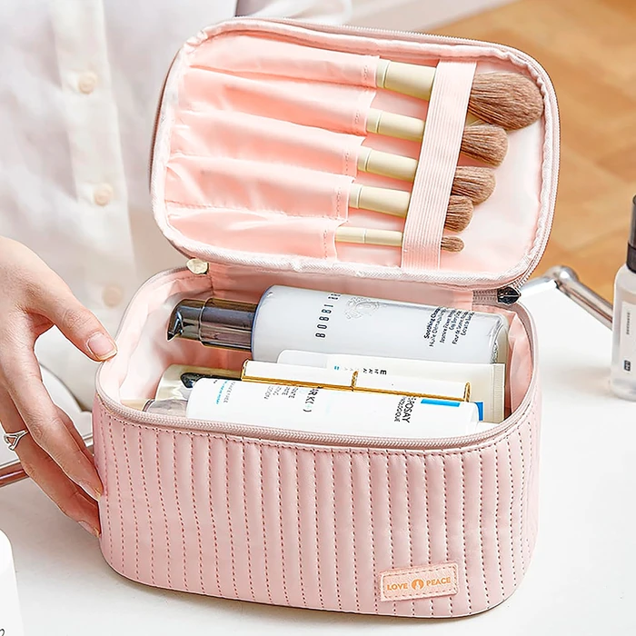 Bolso Neceser con Cierre, Ideal para Cosméticos, Maquillaje y Aseo