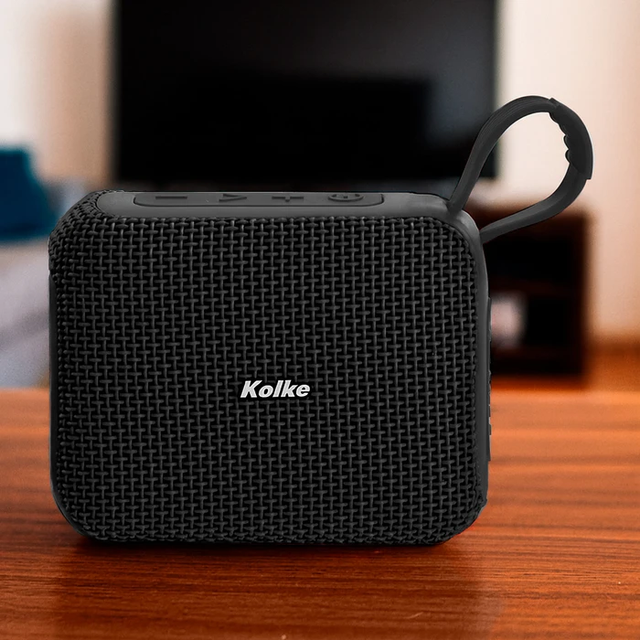 Parlante KOLKE SBox Portátil Inalámbrico con Batería Recargable, Bluetooth, Puerto USB y Lector SD - Negro, oferta LOi.