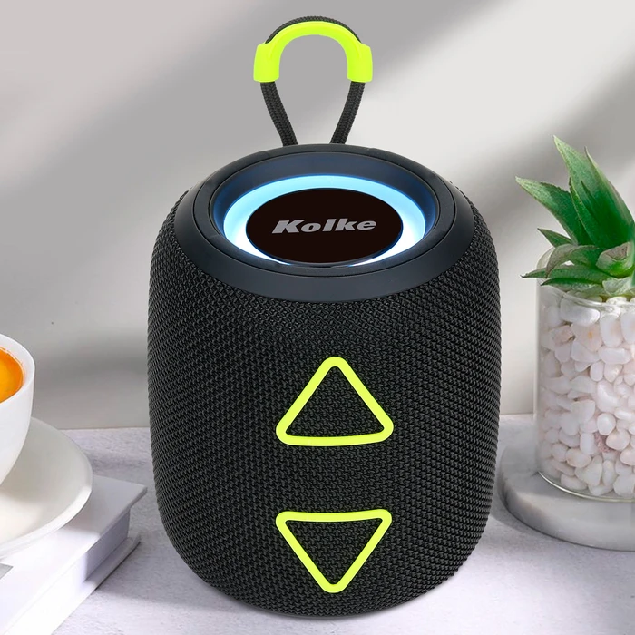 Parlante Portátil KOLKE Arrow 15W RMS Bluetooth 5.3 Función TWS Batería Recargable - Negro, oferta LOi.
