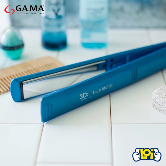 Gama Elegance Plancha De Pelo Gama 3d Blue Titanio 3d Planchita