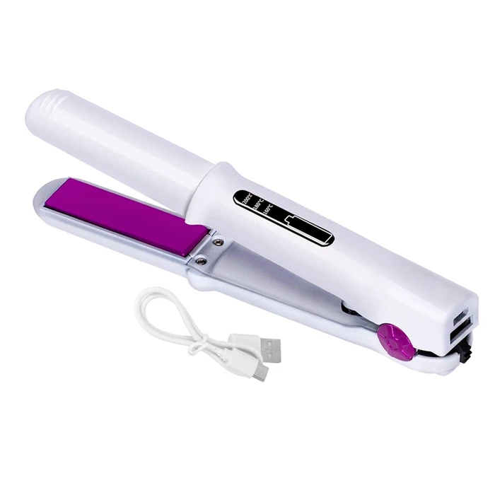 Mini Plancha Alisadora Plancha Pelo Inalambrica Planchita De Pelo