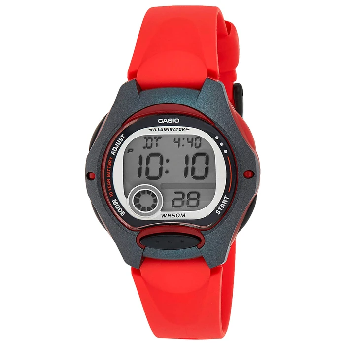 Reloj Digital CASIO con Dial LED y Resistente al Agua - Rojo, oferta LOi.
