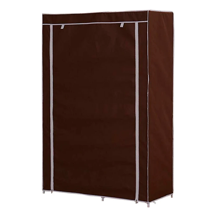 Ropero de Tela Plegable con Perchero y 5 Estantes - Café, oferta LOi.