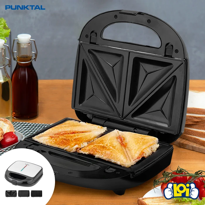 Sandwichera Tostadora Sandwichera En Sandwichera En PUNKTAL 750W