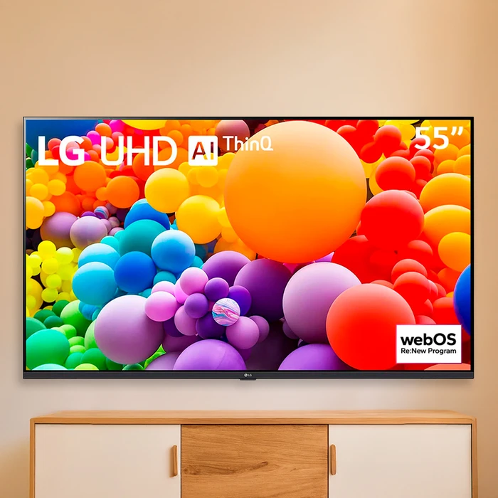 Smart TV LG 55” 4K UHD con WebOS 24 y Procesador IA 4K Alpha Gen