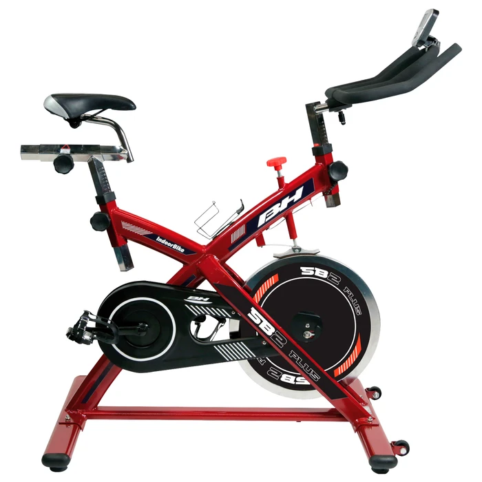 Bicicleta de Spinning BH SB2 Plus Monitor Digital Ruedas Asiento