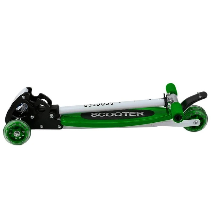 Monopatin Tripatin Scooter Plegable con Altura regulable Verde