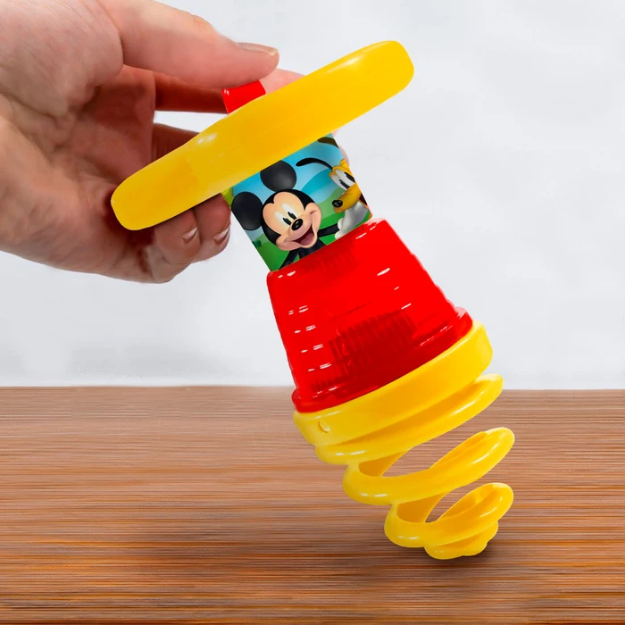 Trompo Infantil Automático con Luz LED y Botón para Lanzar