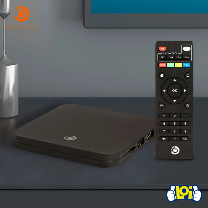 TV Box Goldtech GBox Lite 4K UHD 16GB 2GB Android 10 Netflix Disney+ ...