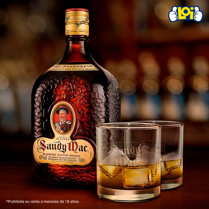 Whisky Sandy Mac Botella de 1 Litro, oferta LOi.