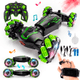 Auto Acrobático Stunt Climbing con Giro 360º, Humo, Luces LED y Sonidos, Control Remoto + Control por Gestos y Batería Recargable - Verde, al mejor precio, solo en LOi